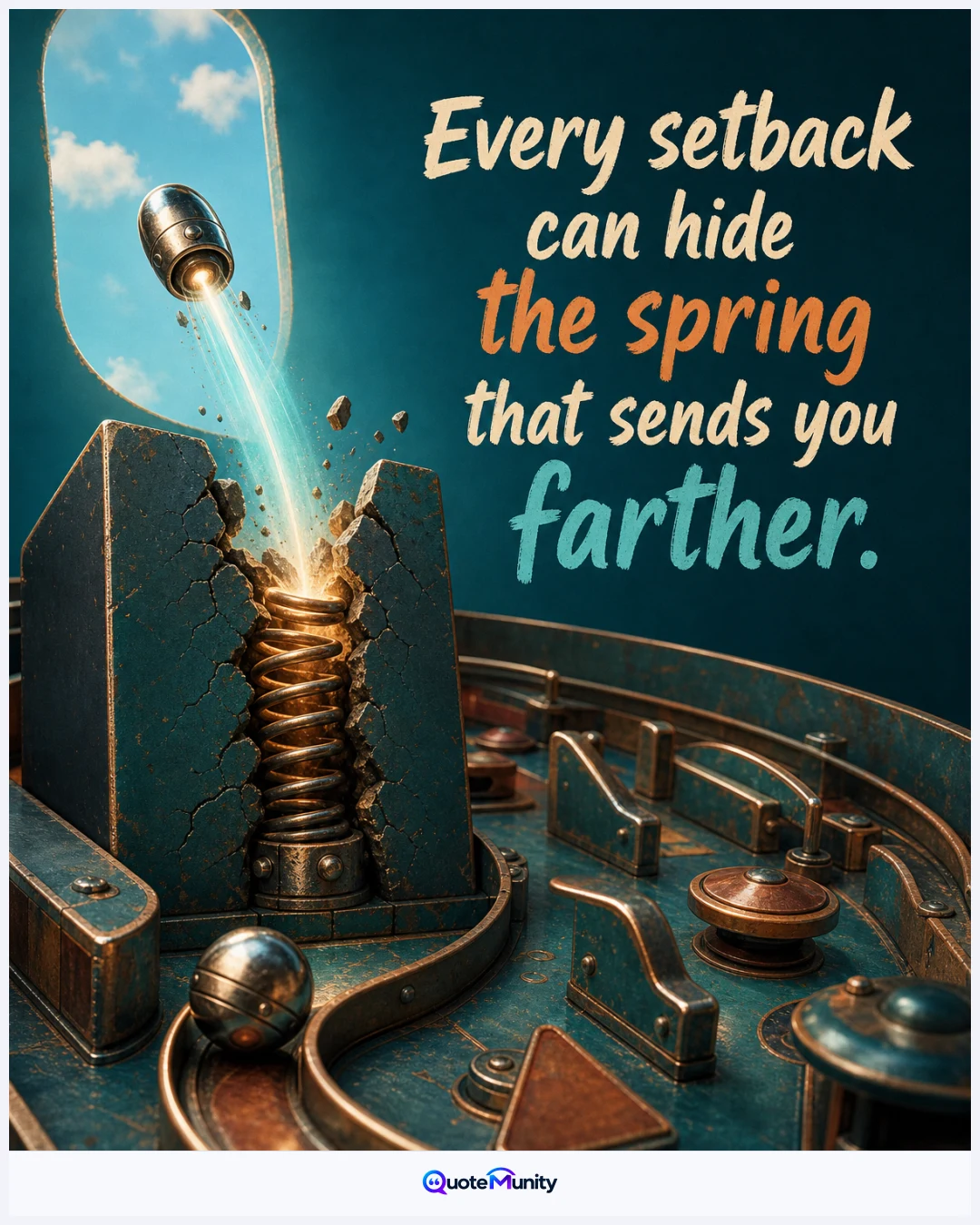 Obstacles are not always dead ends; they can contain the force that launches renewed progress.