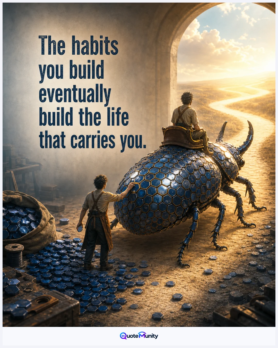 Consistent effort may begin as support you provide, but over time it becomes an independent structure that supports your progress.