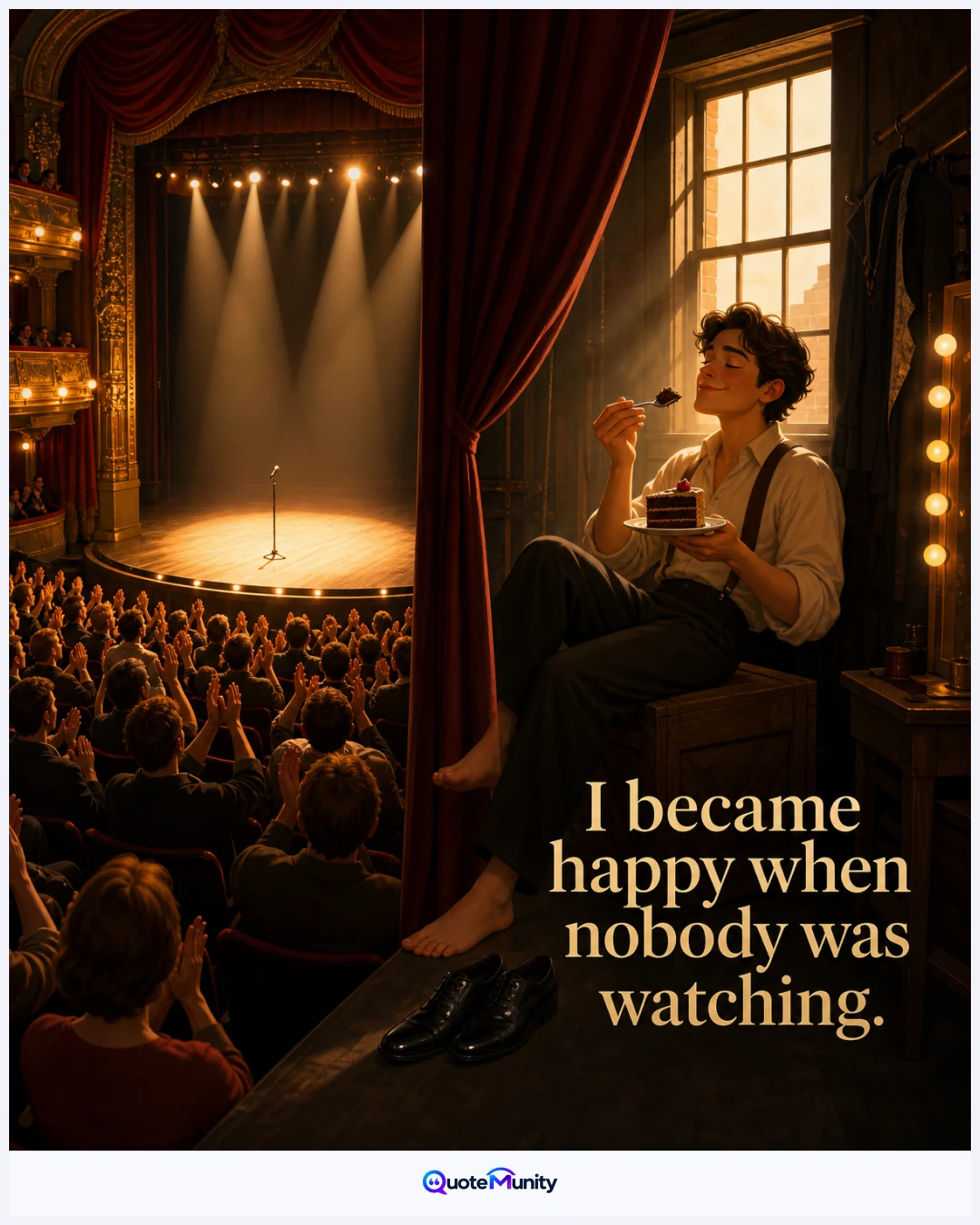 Genuine happiness often appears when the pressure to perform, impress, or receive approval disappears.