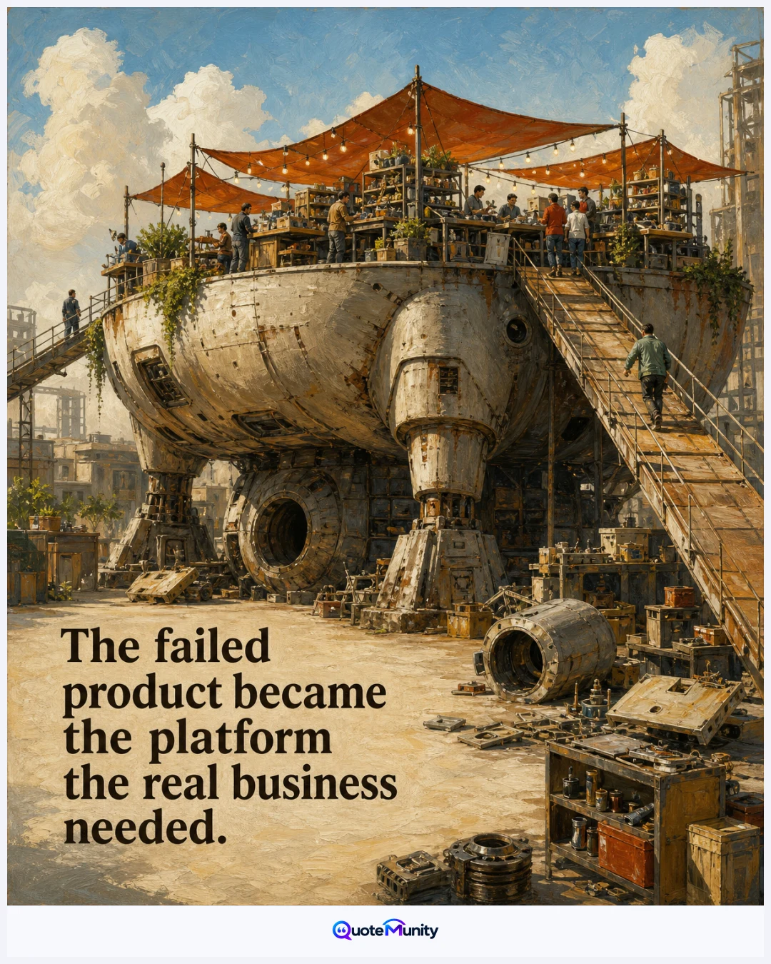 A failed launch can expose reusable infrastructure, insight, or customer access that enables a stronger business model.