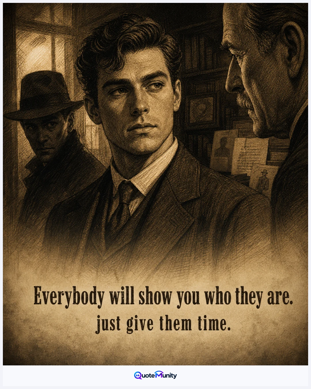 People eventually reveal their true character when given enough time and observation.