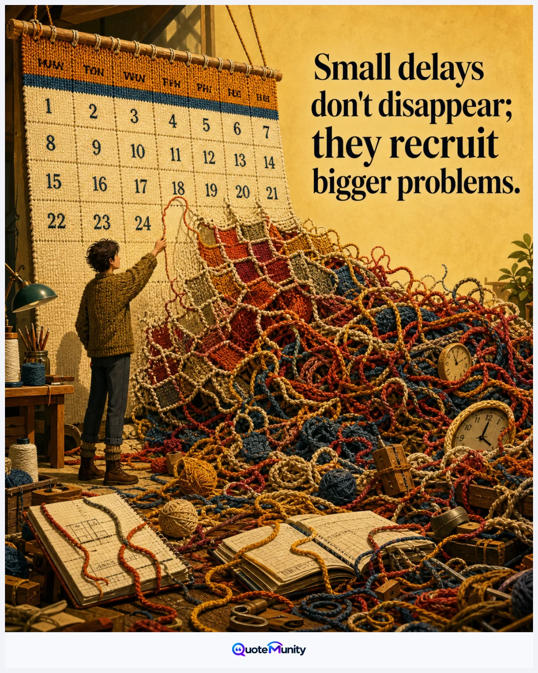 Avoided tasks accumulate hidden consequences, turning a minor postponement into a larger, harder problem.