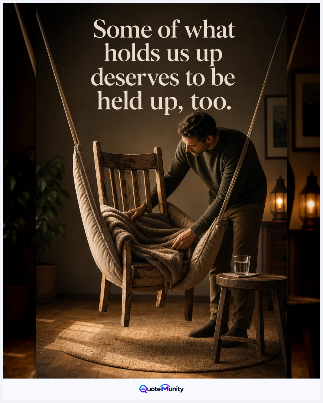 We often notice support only when it fails; gratitude can arrive before the wobble.