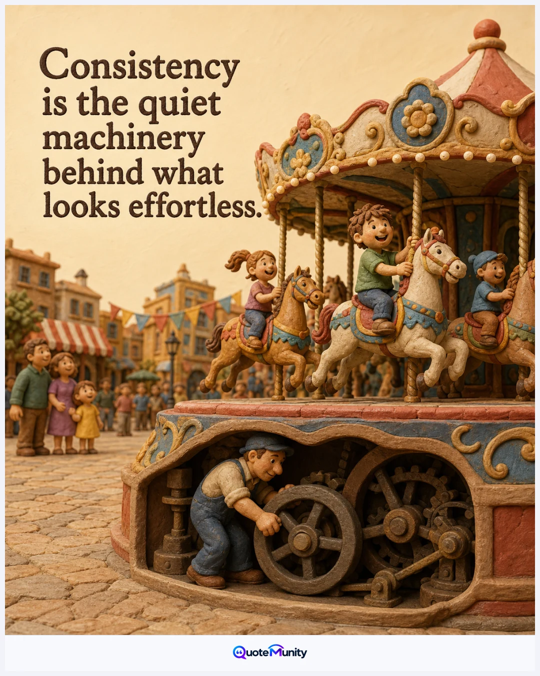Lasting ease and visible success are sustained by repetitive effort that most observers never notice.