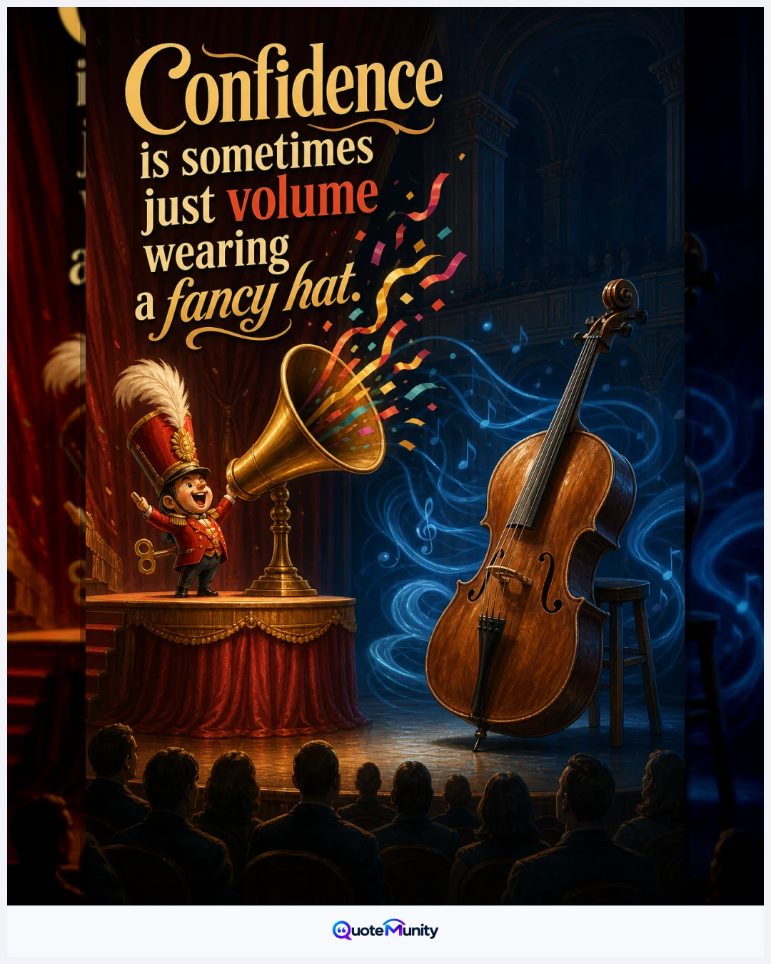People can mistake loud performance and stylish presentation for genuine competence or authority.